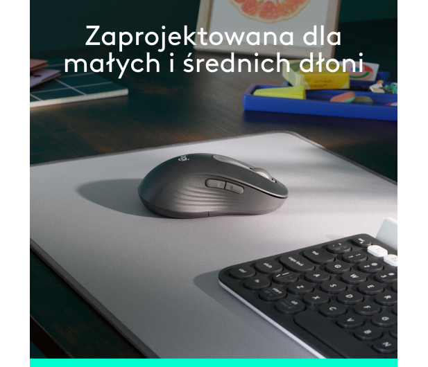 LOGITECH Signature M650 L Wireless Mouse Leworeczna Grafitowa - 713366 - zdjęcie 7